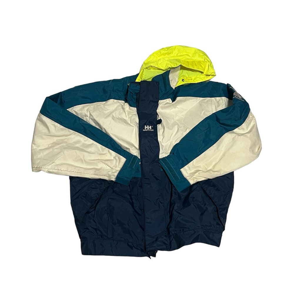 Vintage 90’s Helly Hansen Men’s Twin Sails Sailing Jacket Size M - Blue/White